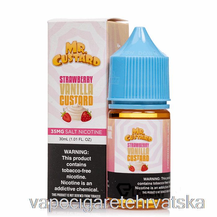Vape Hrvatska Krema Od Jagode I Vanilije - Mr Slatka Krema - 30ml 35mg
